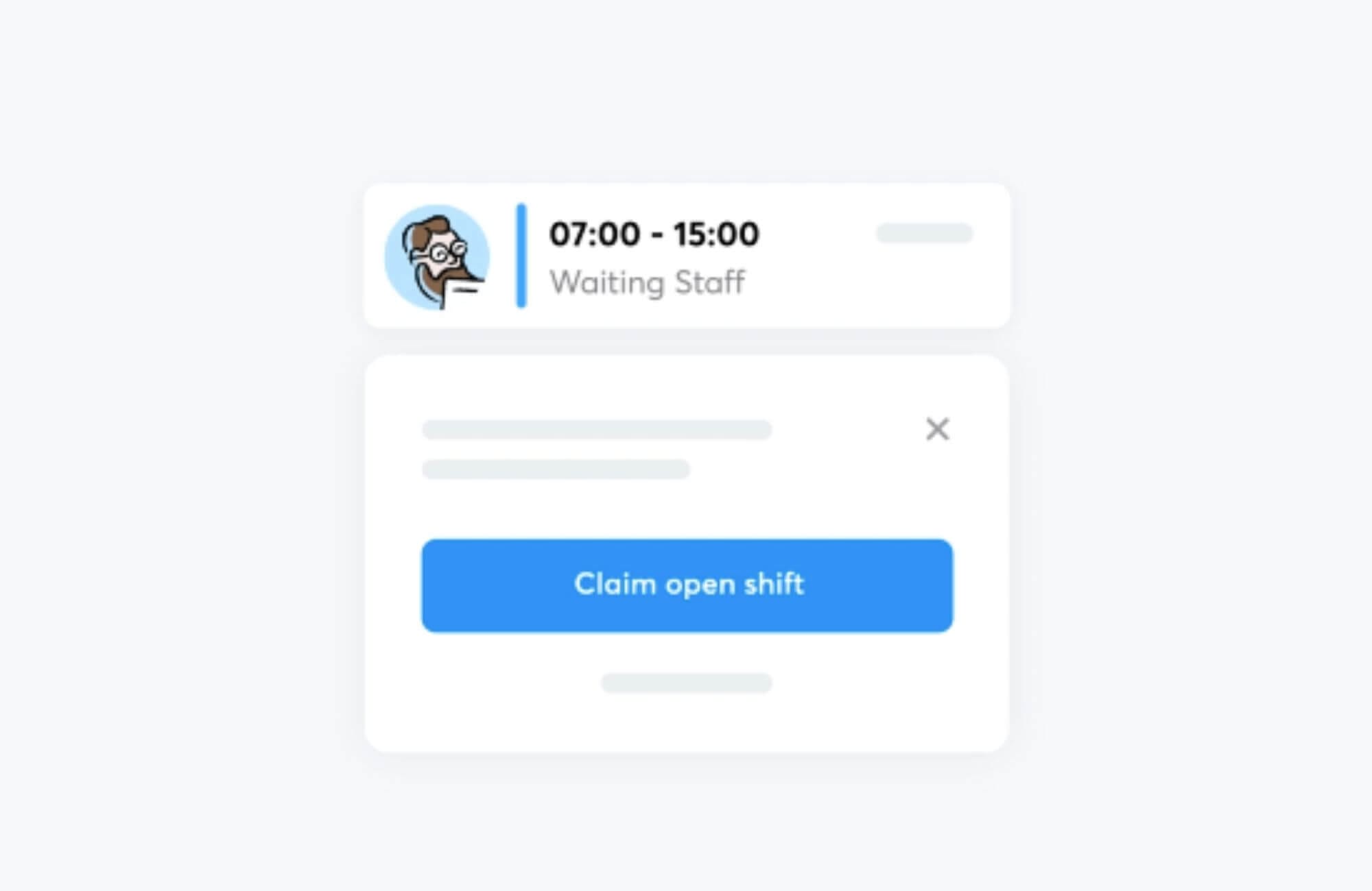 Claiming an open shift available
